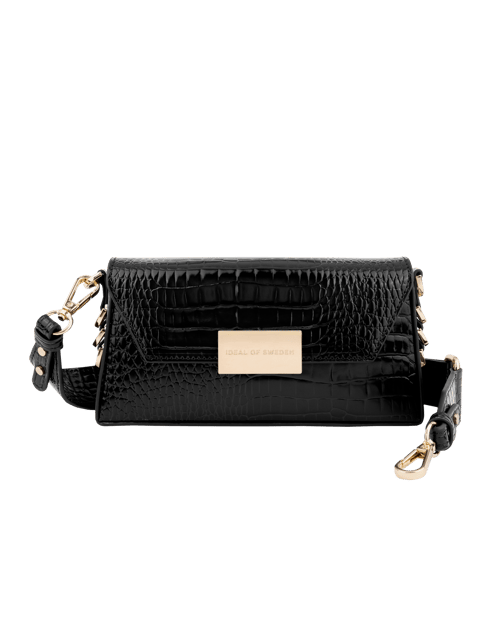 Glossy Black Croco