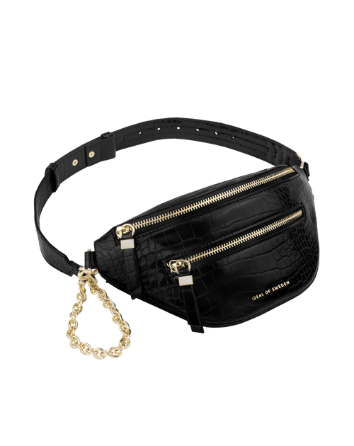 Glossy Black Croco