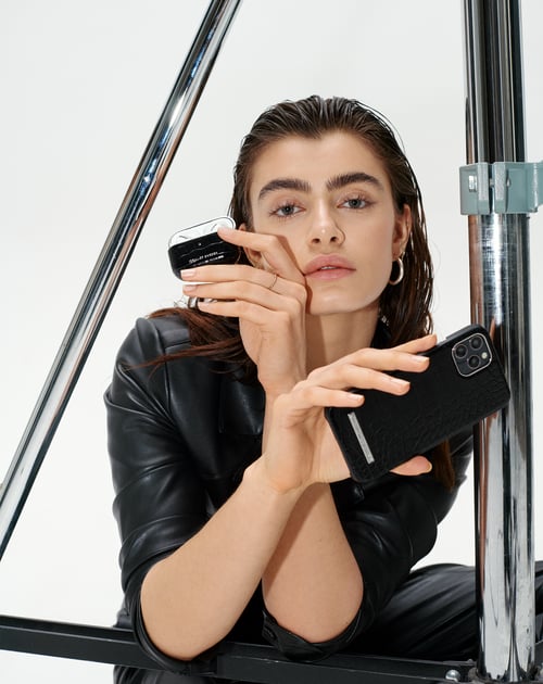 Neo Noir Croco Silver