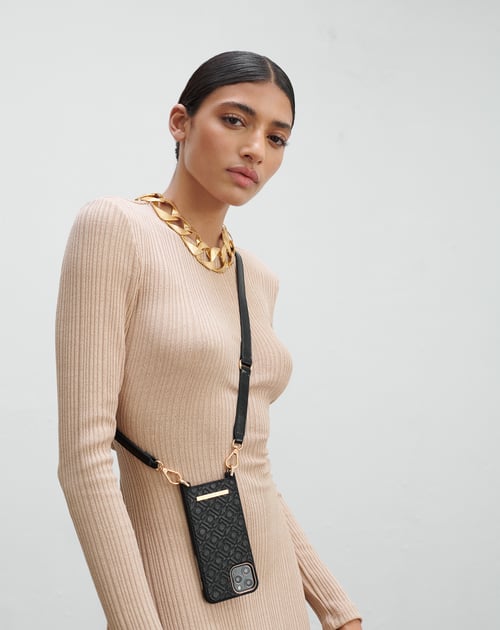 Embossed Black